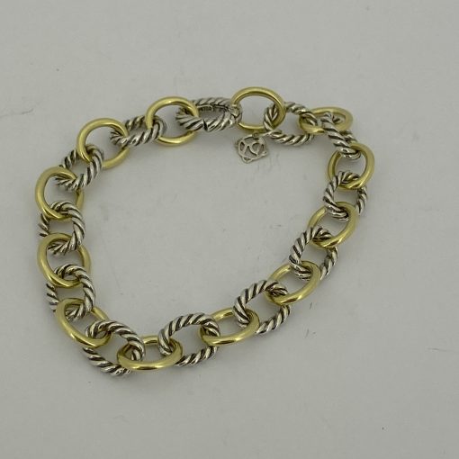18ct Yellow, Sterling Silver Bracelet