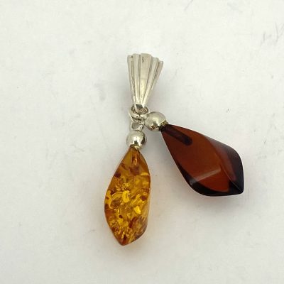 Double Amber Pendent