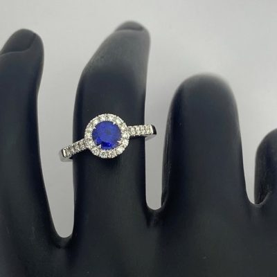 Platinum Sapphire Ring