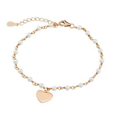 Pearl Heart Bracelet