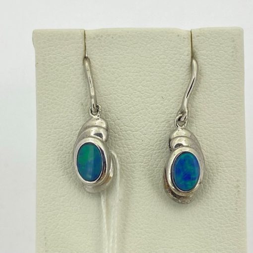 Drop Opal Earrings