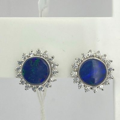 Opal Stud Earrings